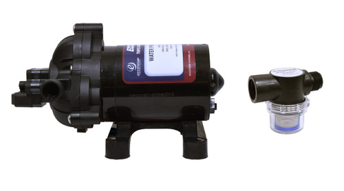 Eccotemp EccoFlo Diaphragm 12V Water Pump and Strainer
