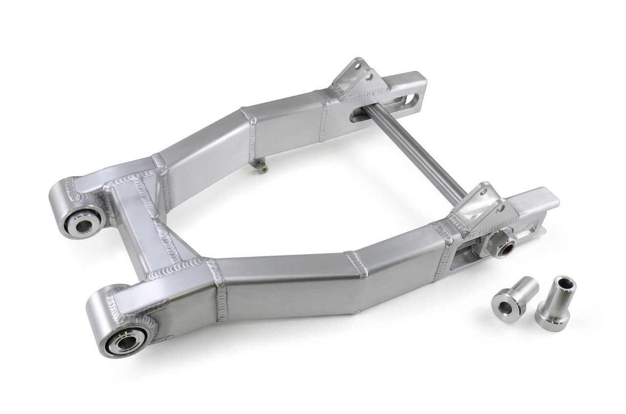 Street-Pro Aluminum Swingarm (Natural) 0-3" Over w/ Speherical Bearings