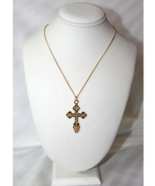 Gold Plated St. Xenia Style Cross