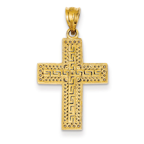 14KT Greek Filigree Byzantine Cross - OrthodoxGifts.com