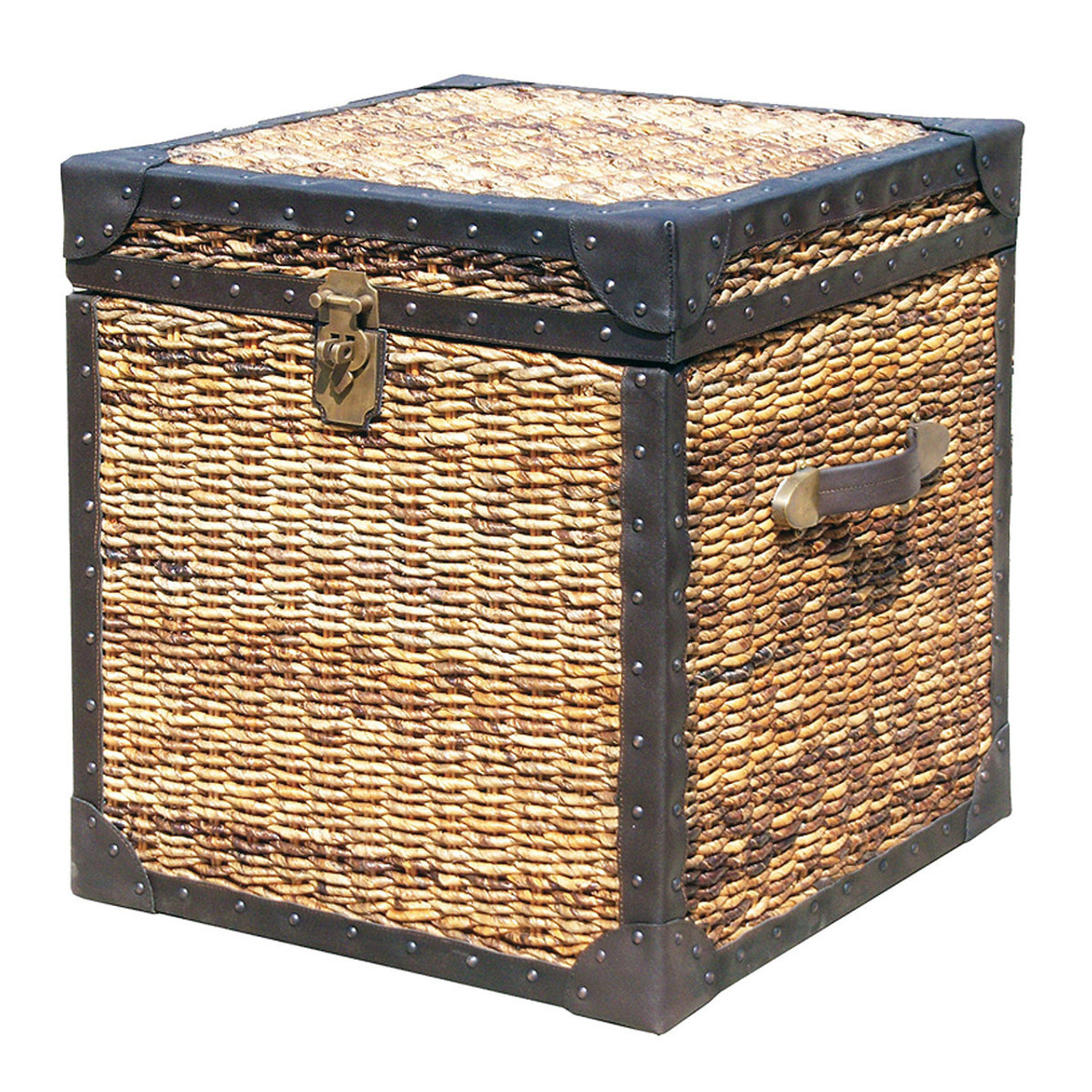 Seagr Woven Trunk Side Table Lanai 20 Zin Home Seagr Woven Trunk Side Table