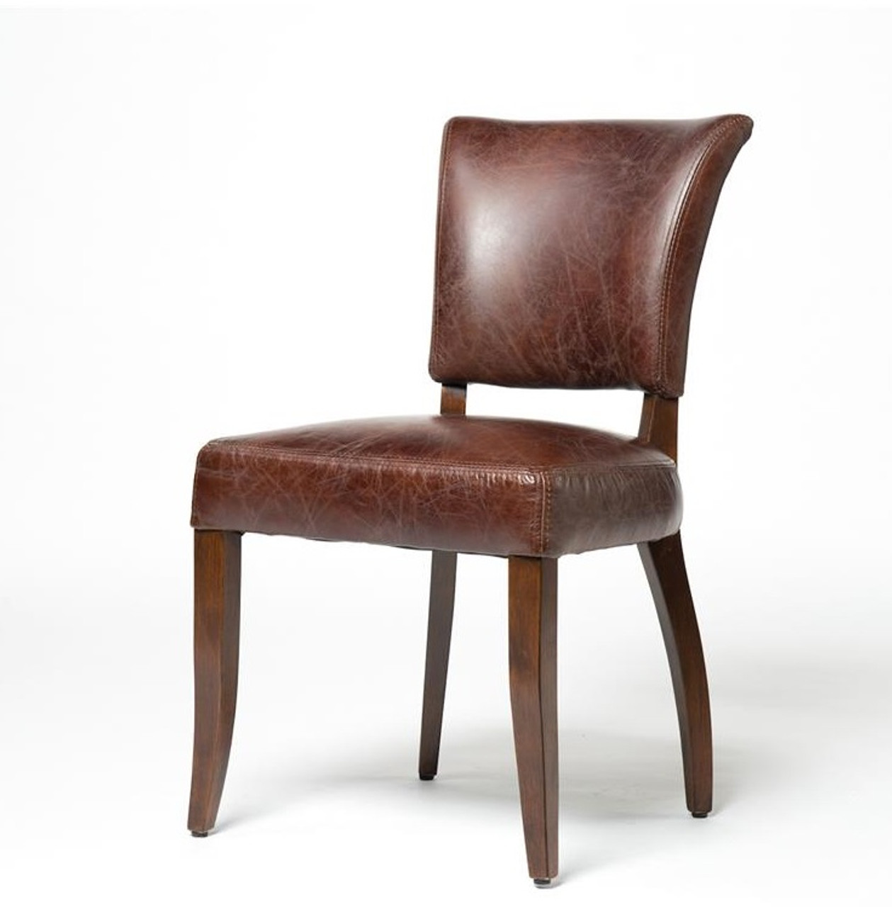 Mimi Biker Tan Leather Dining Chair | Zin Home