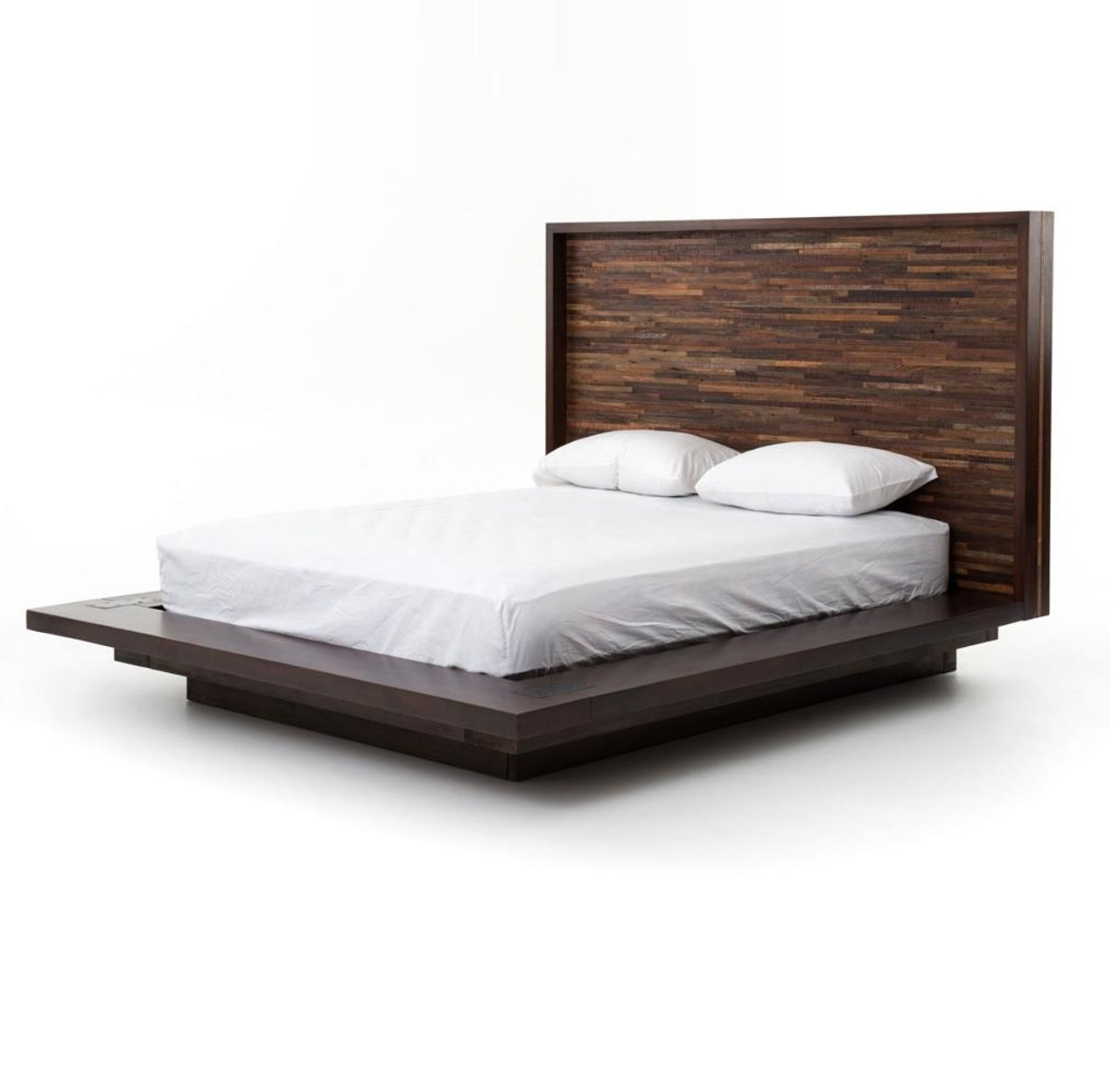 Reclaimed Wood Rustic Devon King Platform Bed Frame | Zin Home