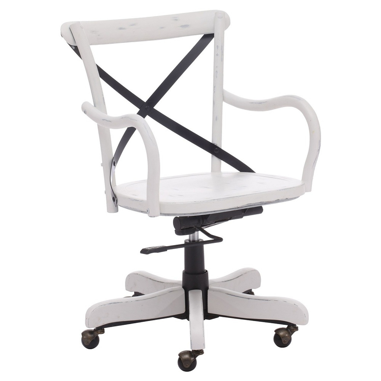 Union Square Antique White Office Chair - Union Square Antique White Office Chair