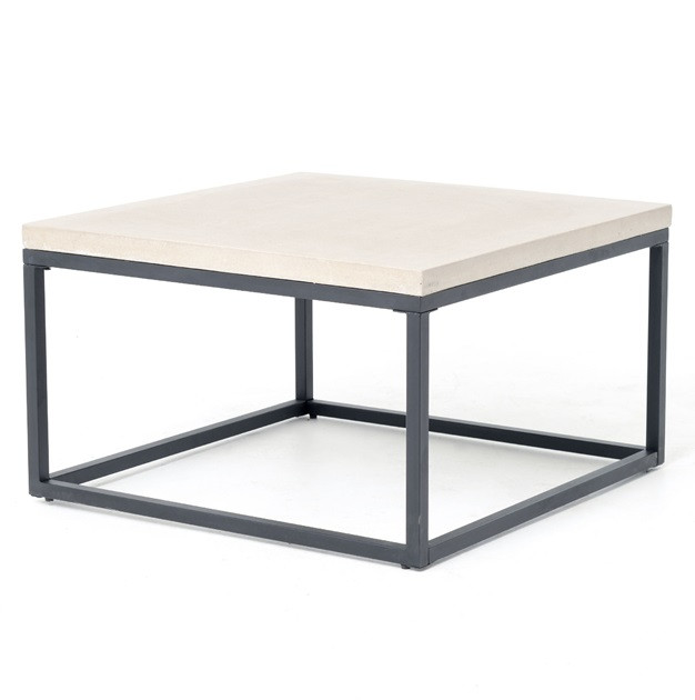 Masonry Concrete Box Frame Square Coffee Table Zin Home
