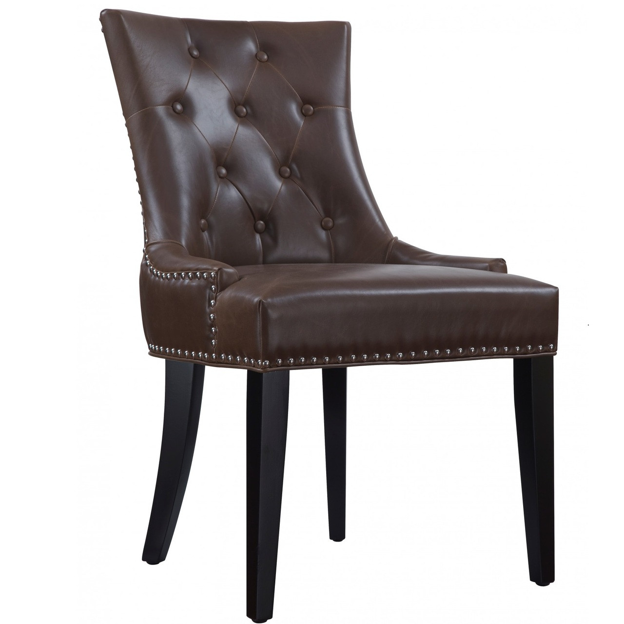 Uptown Tufted Antique Brown Leather Dining Chair Zin Home Uptown Tufted Antique Brown Leather Dining Chair - Uptown Tufted Antique Brown Leather Dining Chair Zin Home