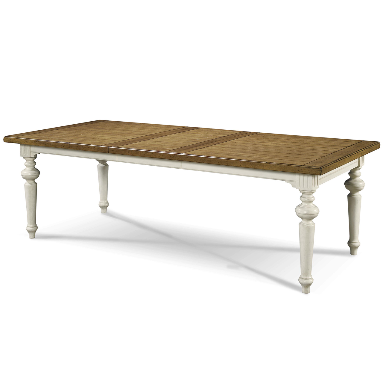 Country Chic Maple Wood White Extension Dining Table Country Chic Maple Wood White Extension Dining Table