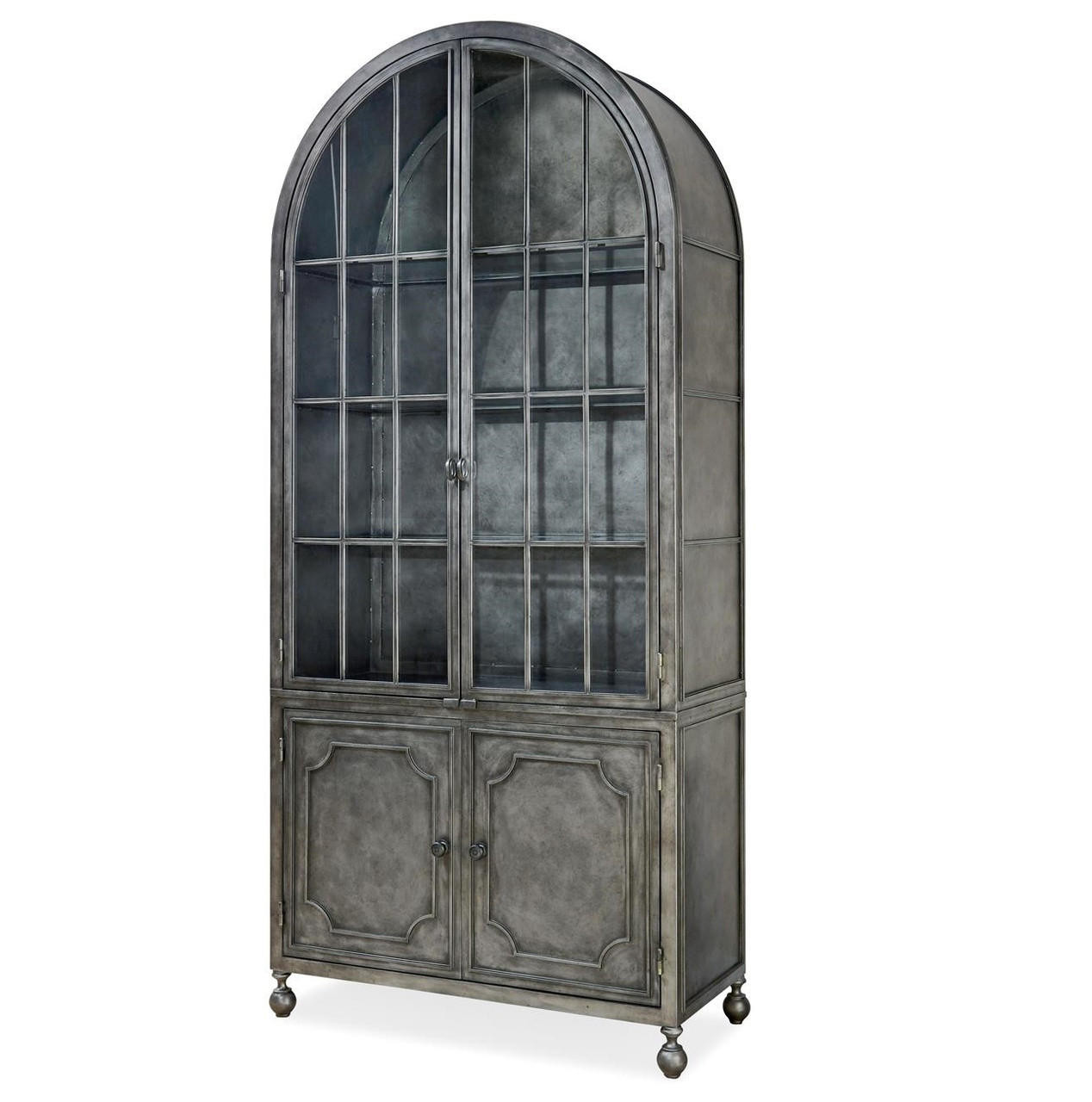 Maison French Industrial Metal Curio Display Cabinet Zin Home