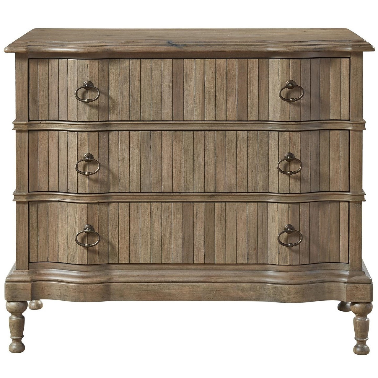 French Country Scalloped 3 Drawers Hallway Chest Zin Home