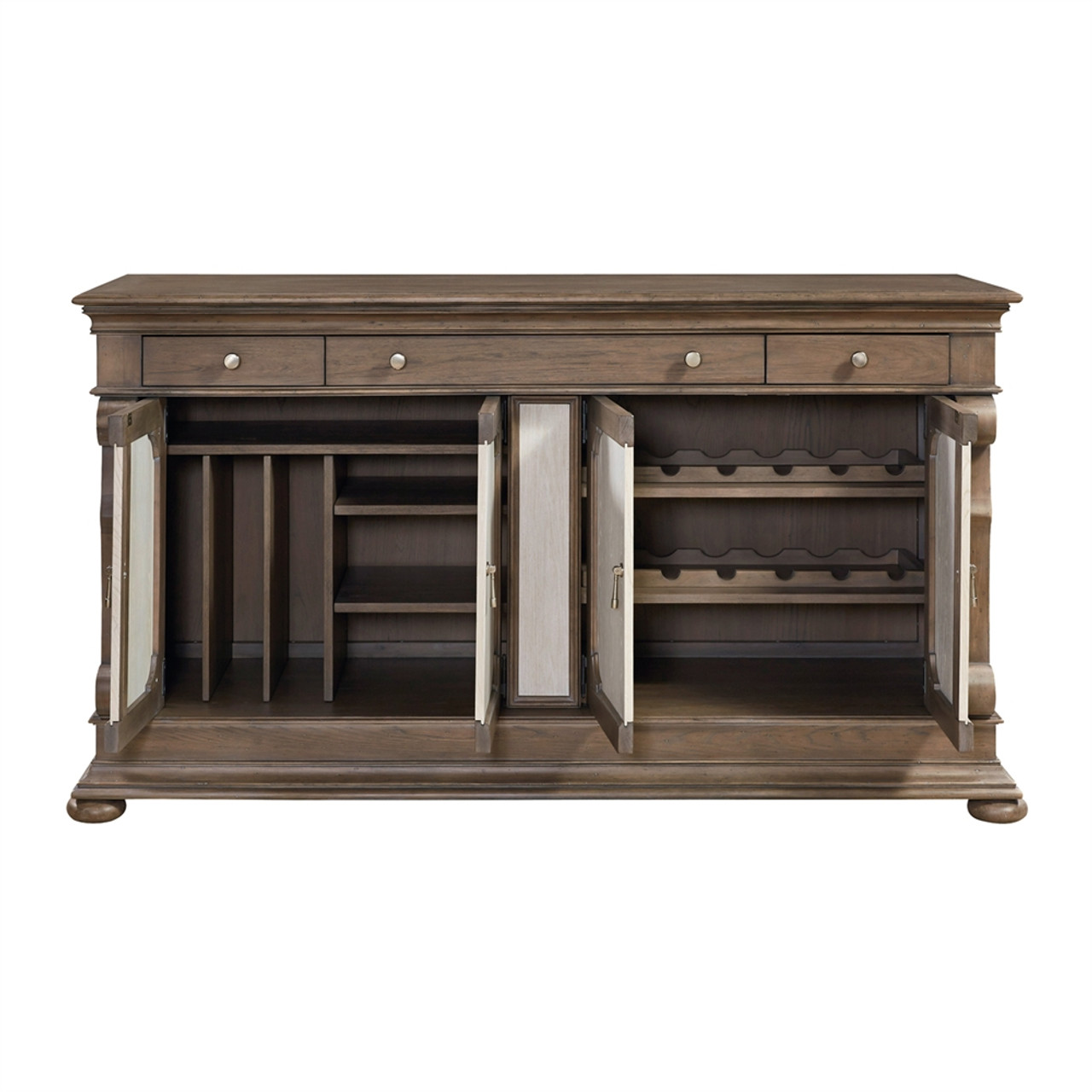 Belgian Cottage Wine Storage Buffet Credenza Zin Home