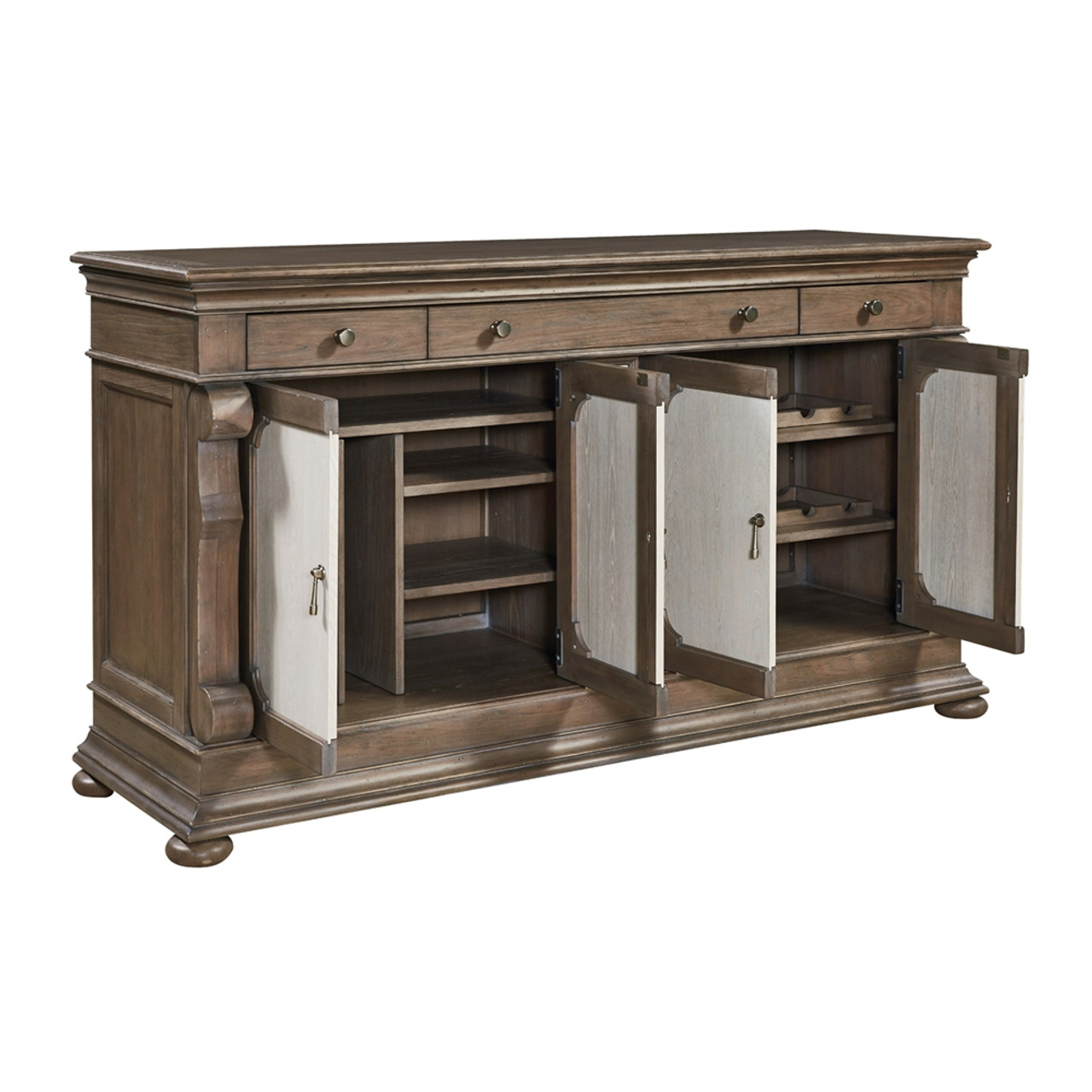 Belgian Cottage Wine Storage Buffet Credenza Zin Home