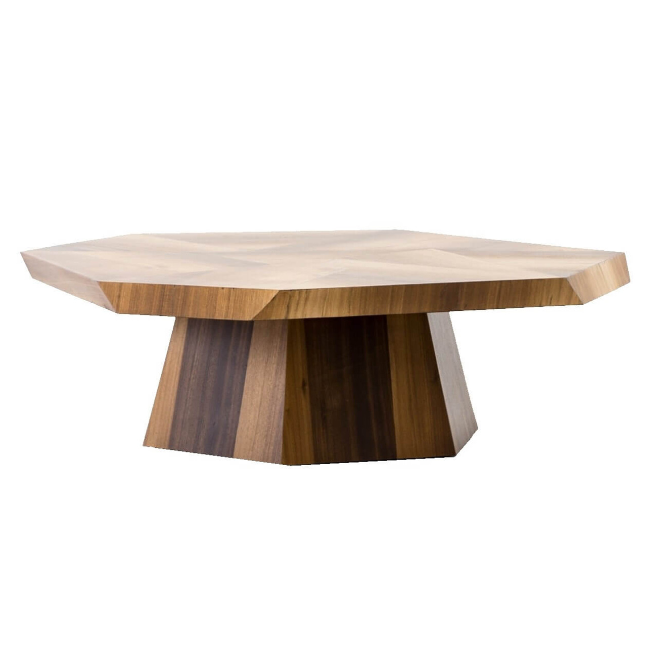 Brooklyn Organic Yukas Wood Octagon Coffee Table 53" Zin Home