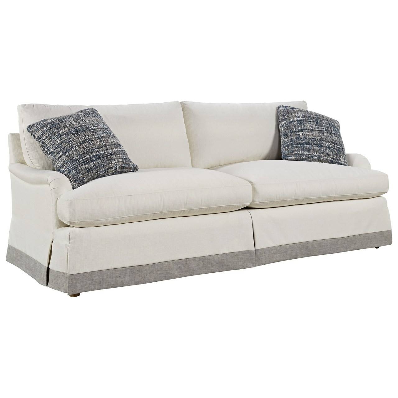 Carmichael English Rolled Arm Skirted Sofa 89" Zin Home