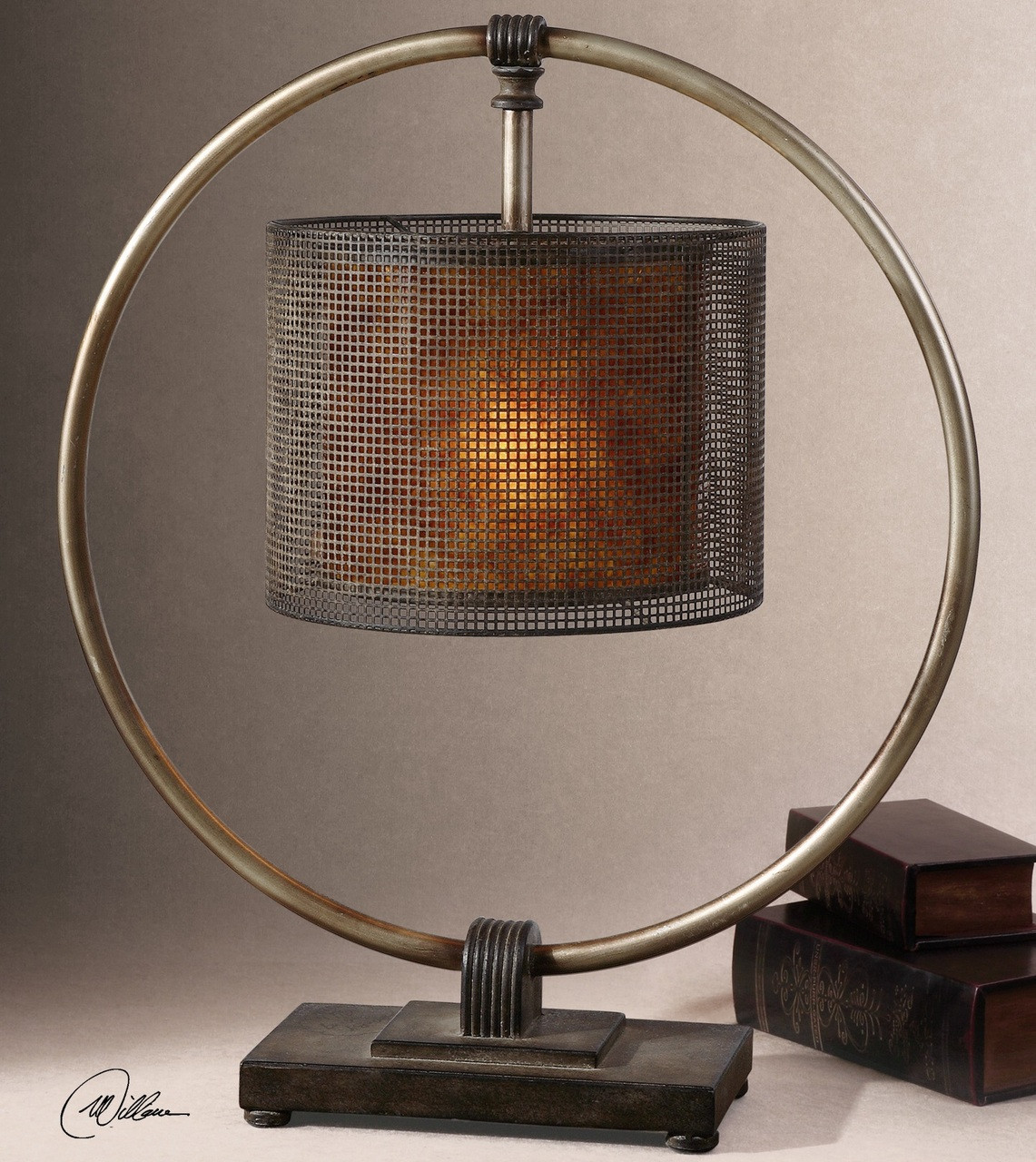 Dalou Rustic Metal Table Lamp | Zin Home