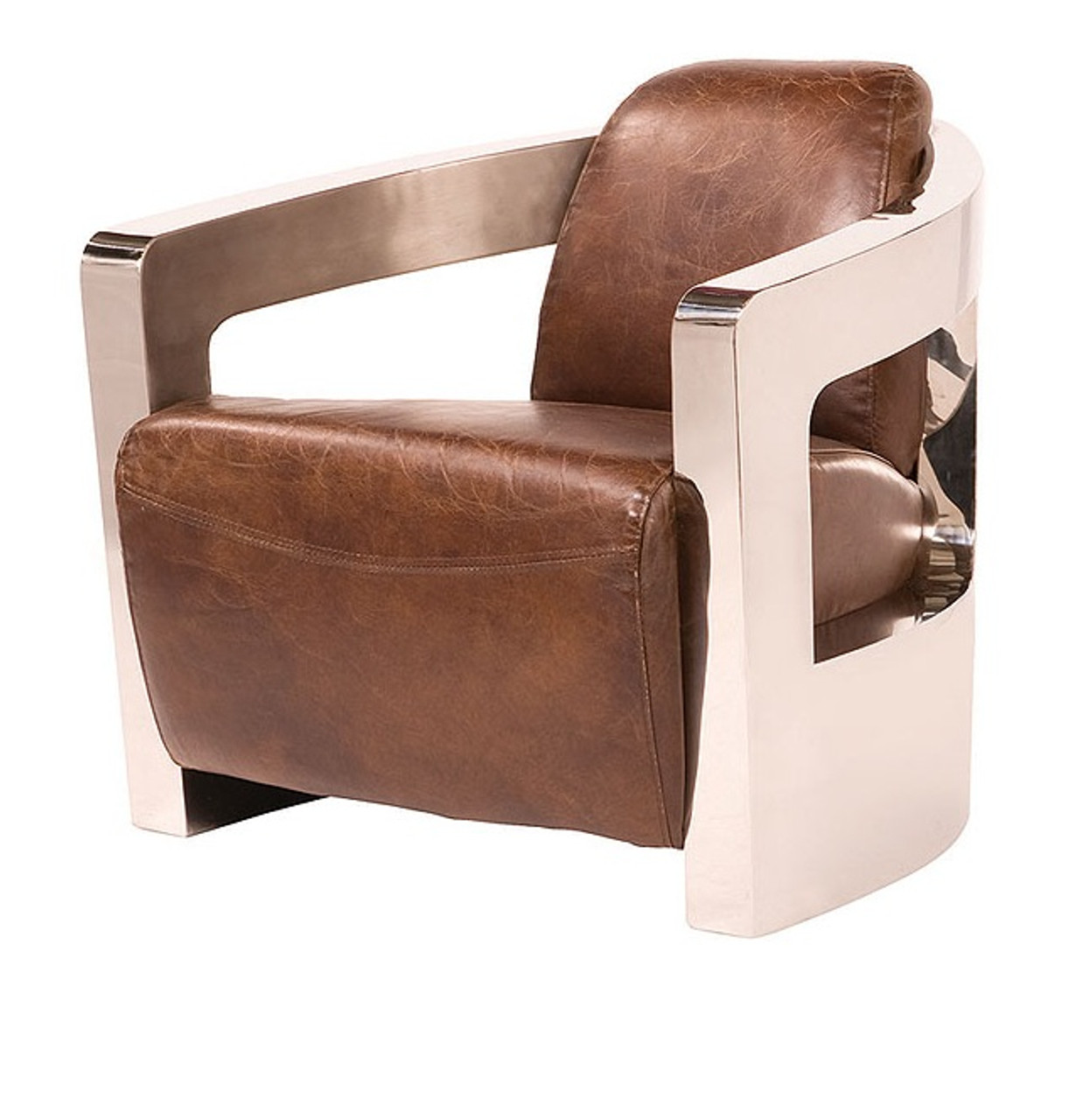 sinclair club chair metal arms zin home