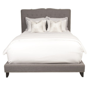 upholstered bed platform boulevard king queen designer gardiner chesterfield velvet linen low profile wooden fabric antique french headboard beds
