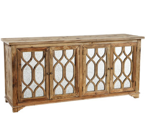 Wells Reclaimed Elm Wood Mirrored Sideboard Buffet | Zin Home Mirror mirror on the wall… and we all know how it goes next, right?