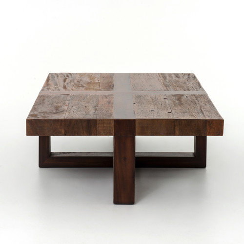 Bryan Coffee Table Reclaimed Wooden Rustic Coctail Table Zin Home