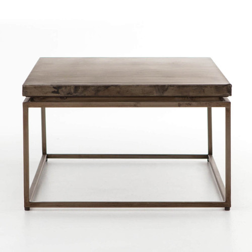 Roman Box Frame Industrial Iron Coffee Table Zin Home