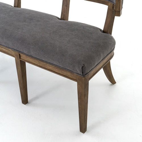 Carter Upholstered Curved Dining Bench | Zin Home