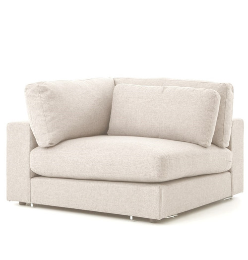 Bloor Beige Contemporary 5 Piece Corner Sectional Sofa Zin Home