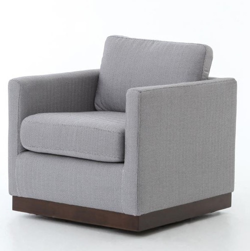 Pivot Upholstered Swivel Chair | Zin Home