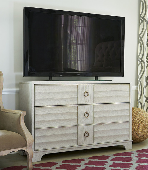 California Rustic Oak 3 Drawer TV Media Chest | Zin Home