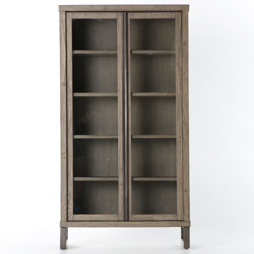 Harding Modern Glass Door Display Grey Zin Home