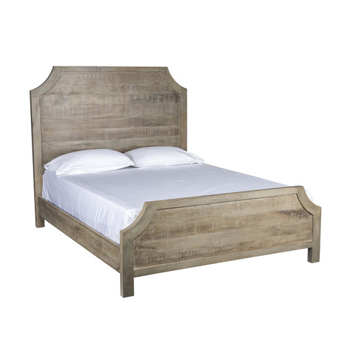 Amelie Solid Wood California King Bed Frame - Vintage Taupe | Zin Home