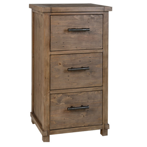 Farmhouse Reclaimed Wood 3 Drawers Filing Cabinet | Zin Home