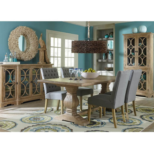 French Farmhouse Solid Wood Trestle Dining Table 108 ...