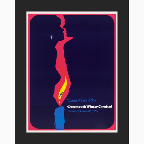 Framed 1969 Winter Carnival Poster Framed 1969 Winter Carnival Poster