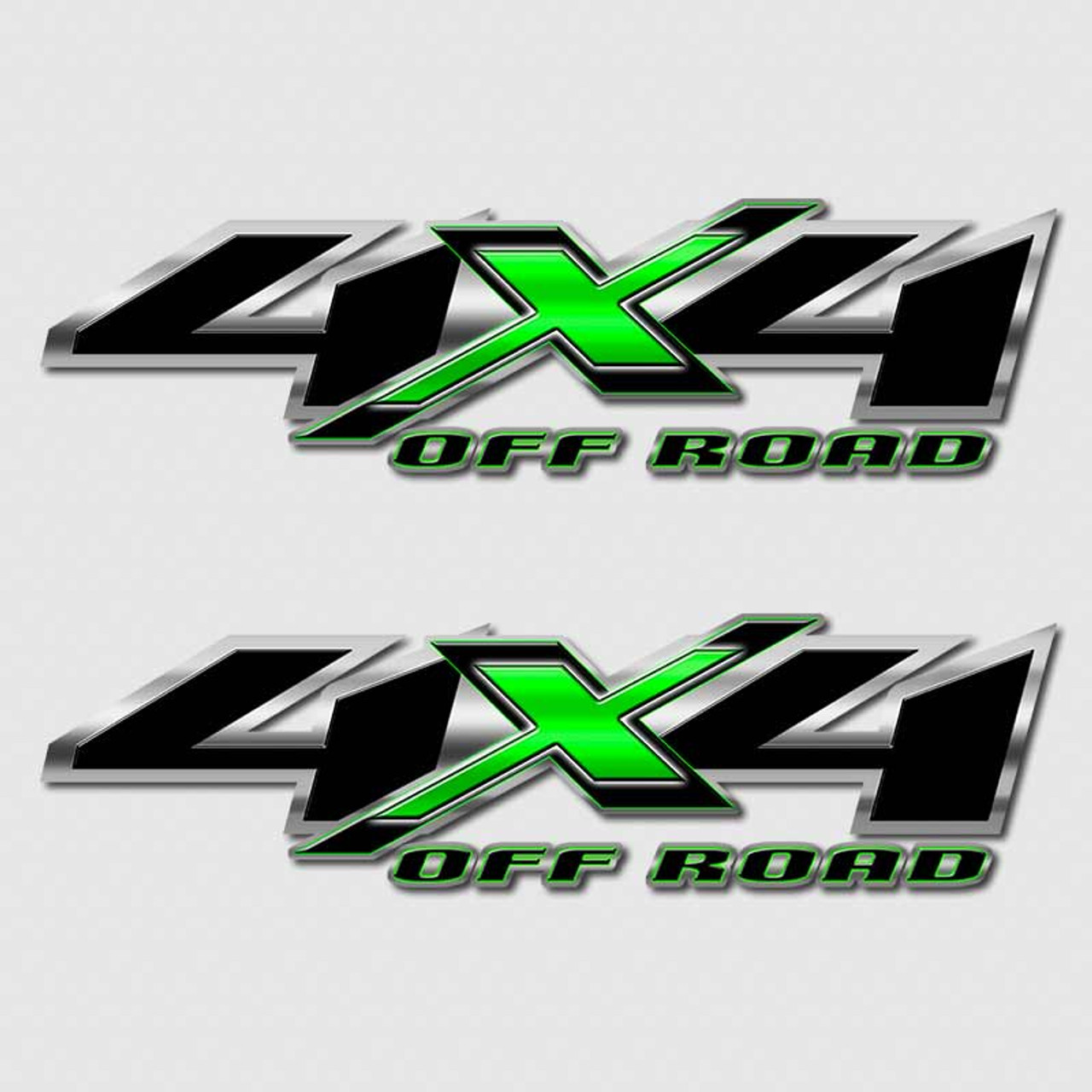 Green Hulk Chevy Silverado 4x4 Truck Decals