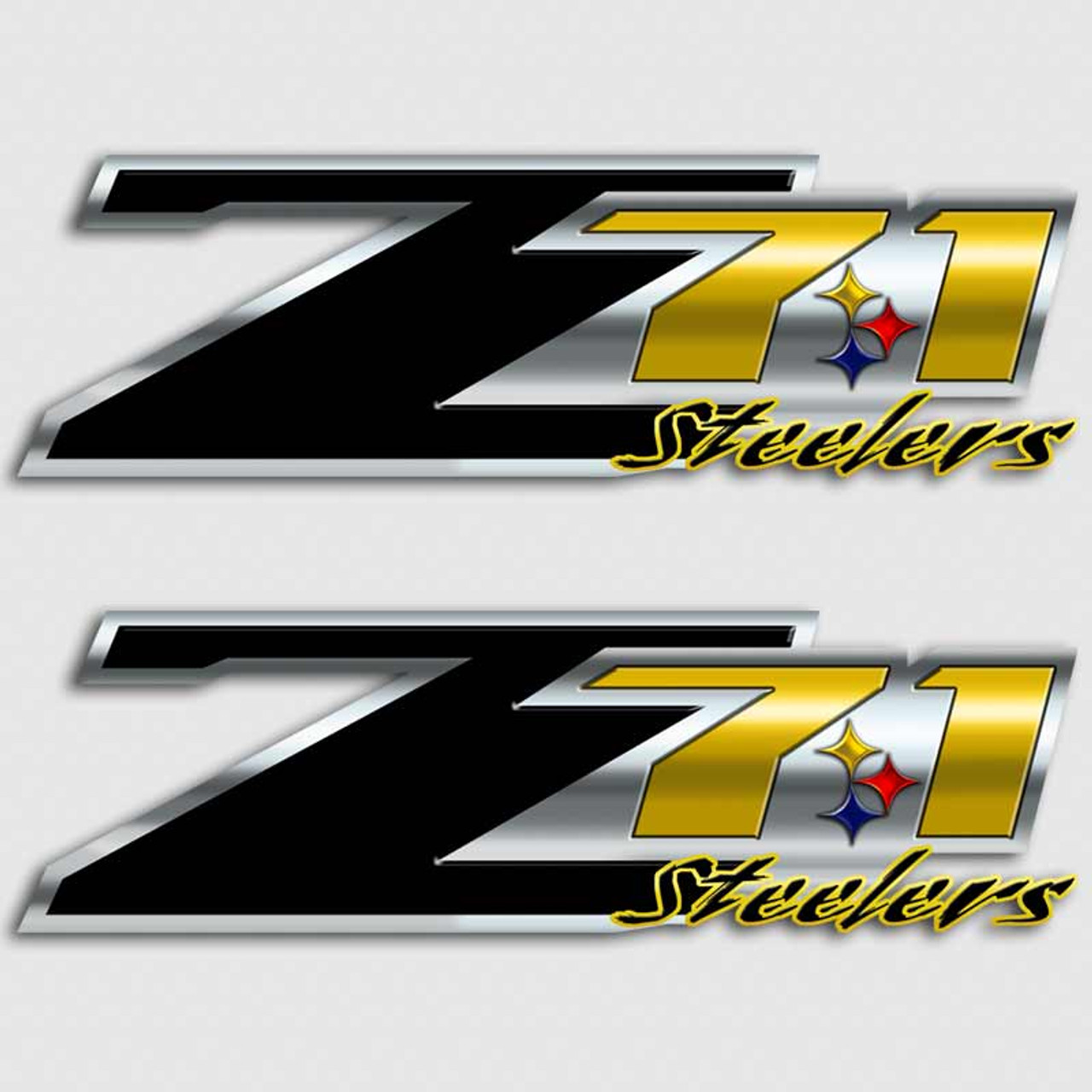 Steelers Z71 Truck Decals | 4x4 Chevy Silverado Pittsburgh ...