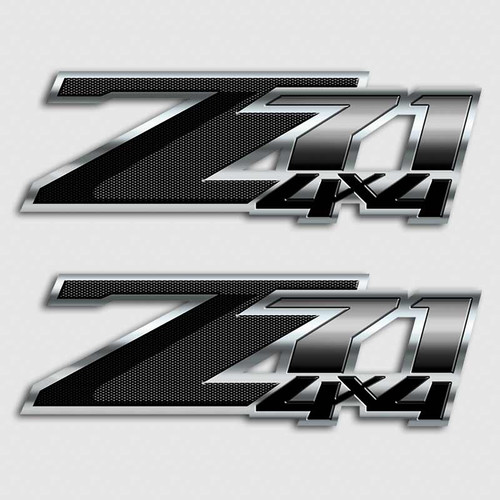 Z71 Silverado Truck Decals Chevy GMC Sierra Stickers   Z71 4x4 Chevy Carbon Black  29888.1484146827 