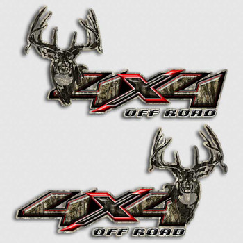 Download Whitetail Deer Silverado Truck Decals | 4x4 Camouflage Sierra Sticker