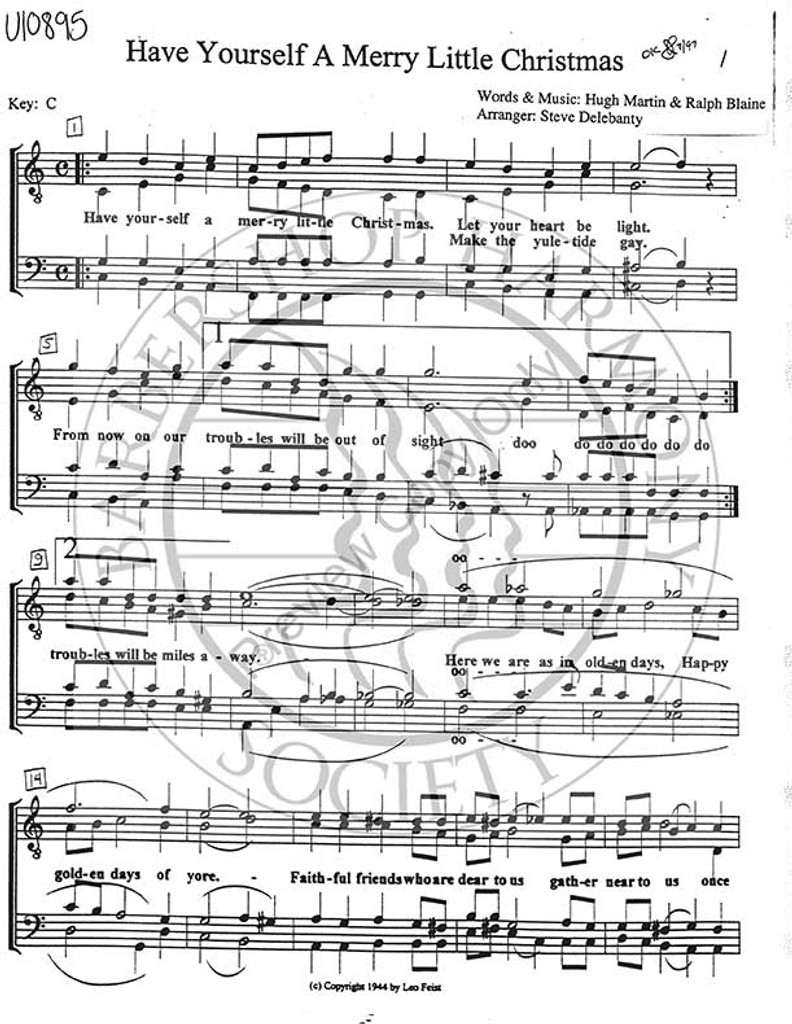 have yourself a merry little christmas 1 ttbb arr stephen delehanty - Have Yourself A Merry Little Christmas have yourself a merry little christmas 1 ttbb arr stephen delehanty - Have Yourself A Merry Little Christmas