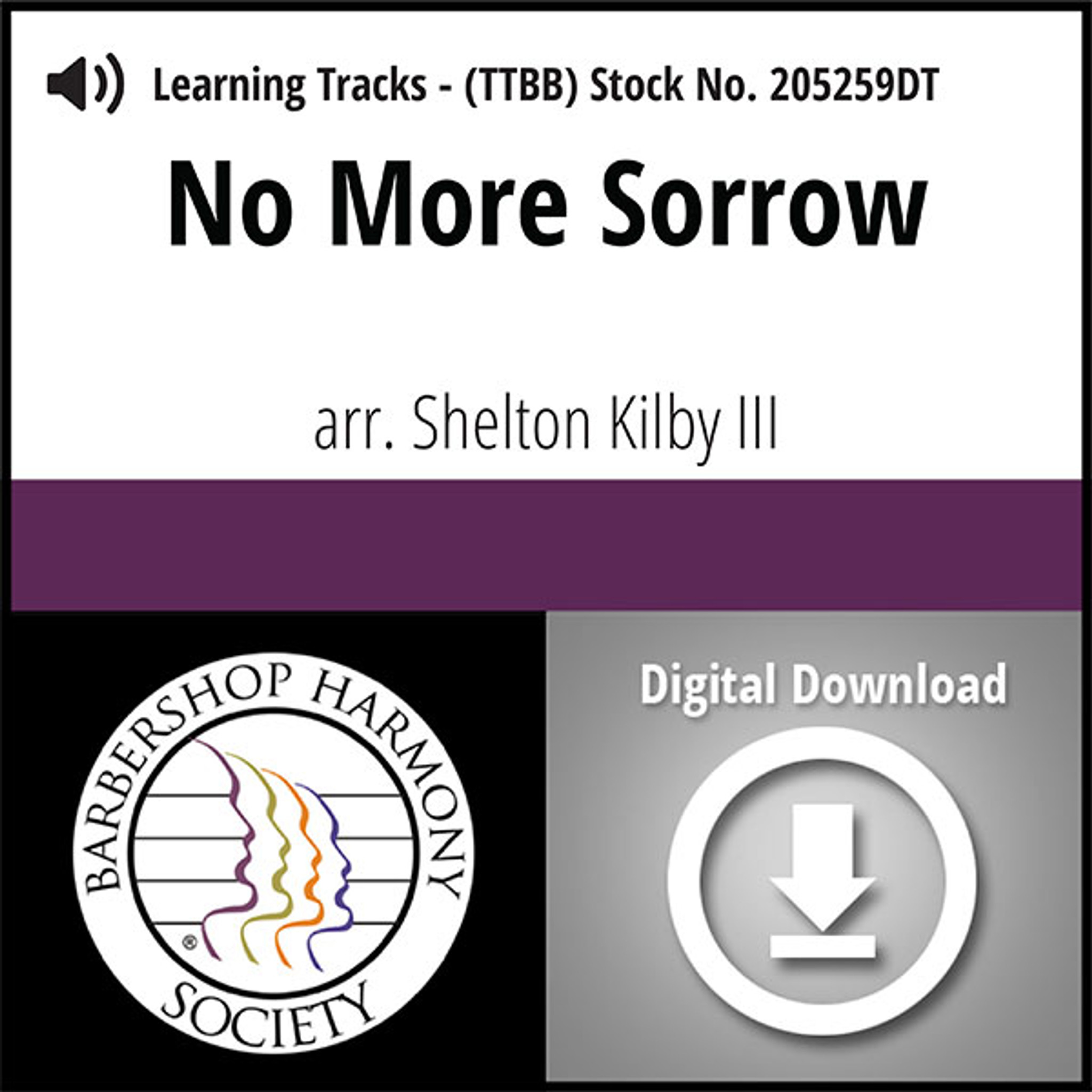 no more sorrow ttbb arr kirby iii digital learning tracks for