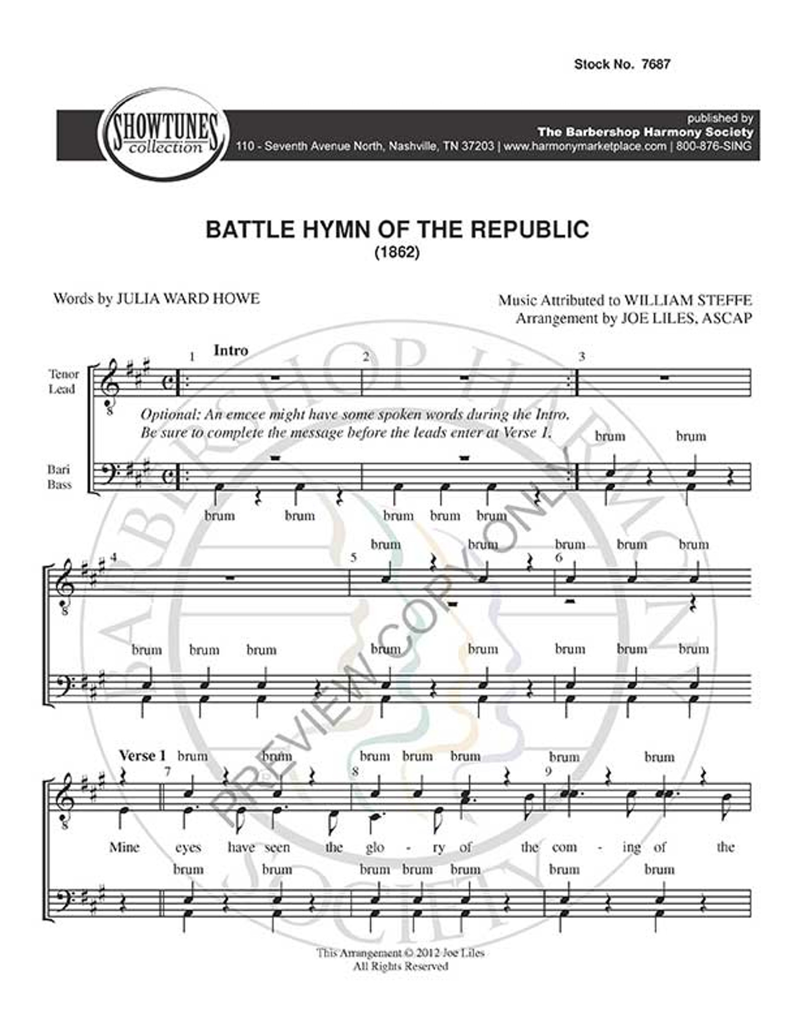 BATTLE HYMN OF THE REPUBLIC TTBB PDF