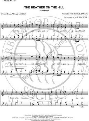 Heather On The Hill, The 1 (TTBB) (arr. John Hohl)-Download-UNPUB