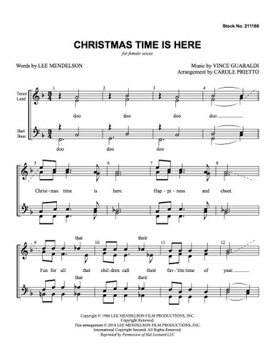 Christmas Time Is Here (SSAA) (arr. Prietto)