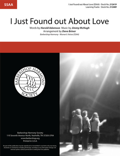 I Just Found out About Love (SSAA)