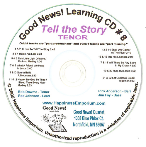 Good News Gospel Learning CD #8 Tell the Story Tenor