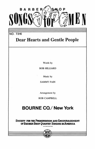 Dear Hearts And Gentle People (TTBB) (arr. Campbell)