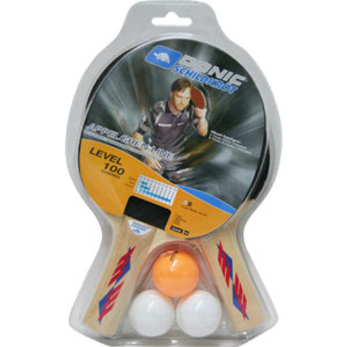 DONIC Schildkröt Appelgren Level 100 Two Player Racket Set Ping Pong Depot Table Tennis Equipment