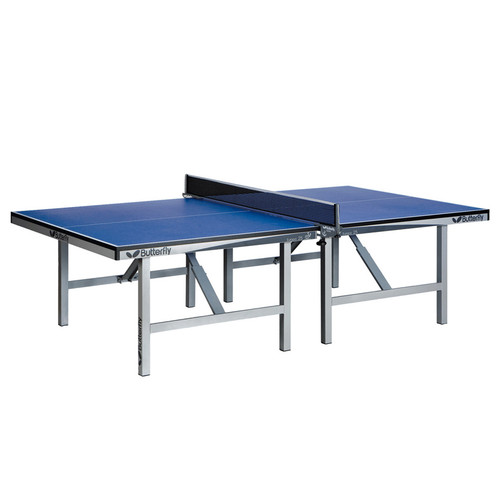 Butterfly Europa 25 Stationary Blue Grey, USED, includes shipping and Net Ping Pong Depot Table Tennis Equipment