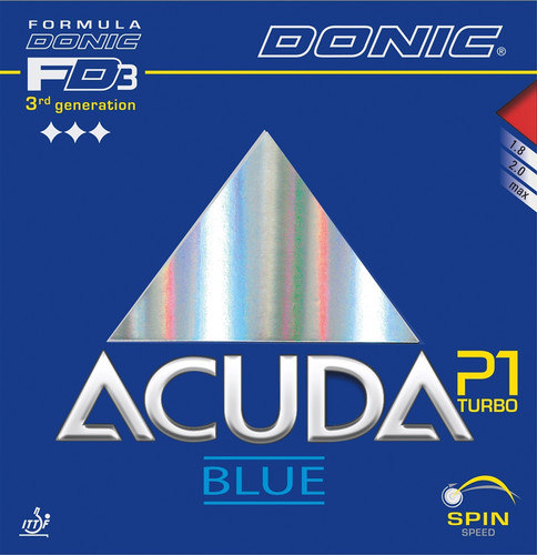 Donic Acuda Blue P1 Turbo Rubber Ping Pong Depot Table Tennis Equipment