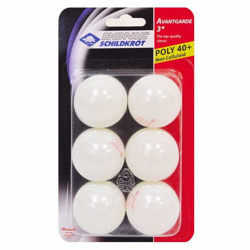 DONIC Schildkröt Avantgarde 3* Plastic Balls 40+ pack of 6 Ping Pong Depot Table Tennis Equipment