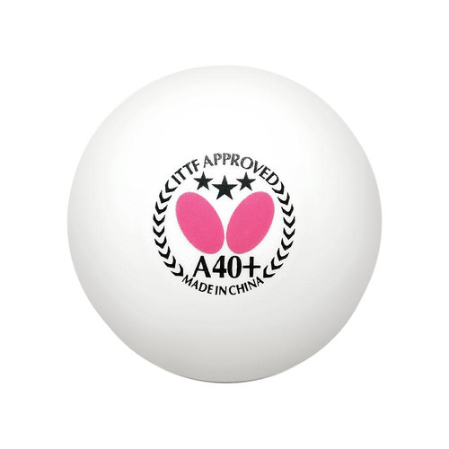 Butterfly A40+ 3* ABS Balls (3) White Ping Pong Depot Table Tennis Equipment