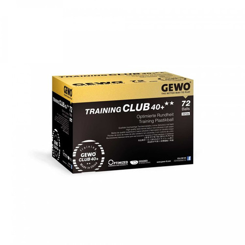 GEWO Training Club 40+** (72) Balls Ping Pong Depot Table Tennis Equipment